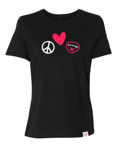 Found My Happy - Peace Love & ACE Embroidered T-Shirt - Found My Happy