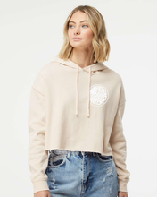 Load image into Gallery viewer, Found My Happy - What&#39;s Your Happy? Circle Logo Cropped pullover hoodie - Found My Happy
