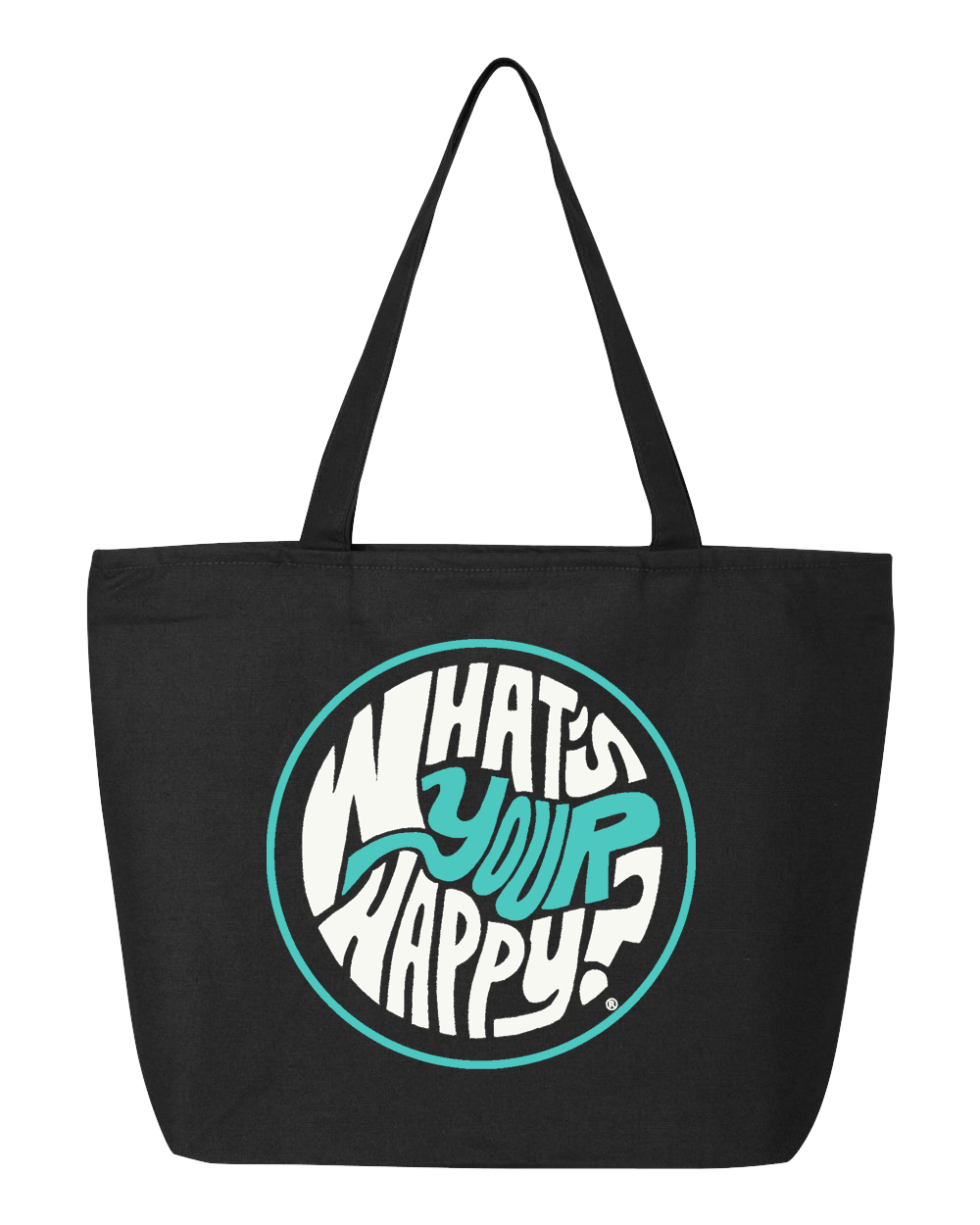 What's Your Happy? Zip Tote Bag - Found My Happy