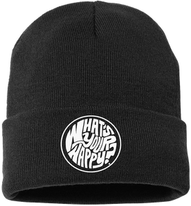 What's Your Happy? Embroidered Beanie - Found My Happy