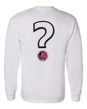 Load image into Gallery viewer, Found My Happy - WYH? White Long-sleeve front/back/sleeve Printed Tee - Found My Happy
